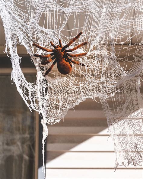 good fake spider web cloth|homemade spider webs for halloween.